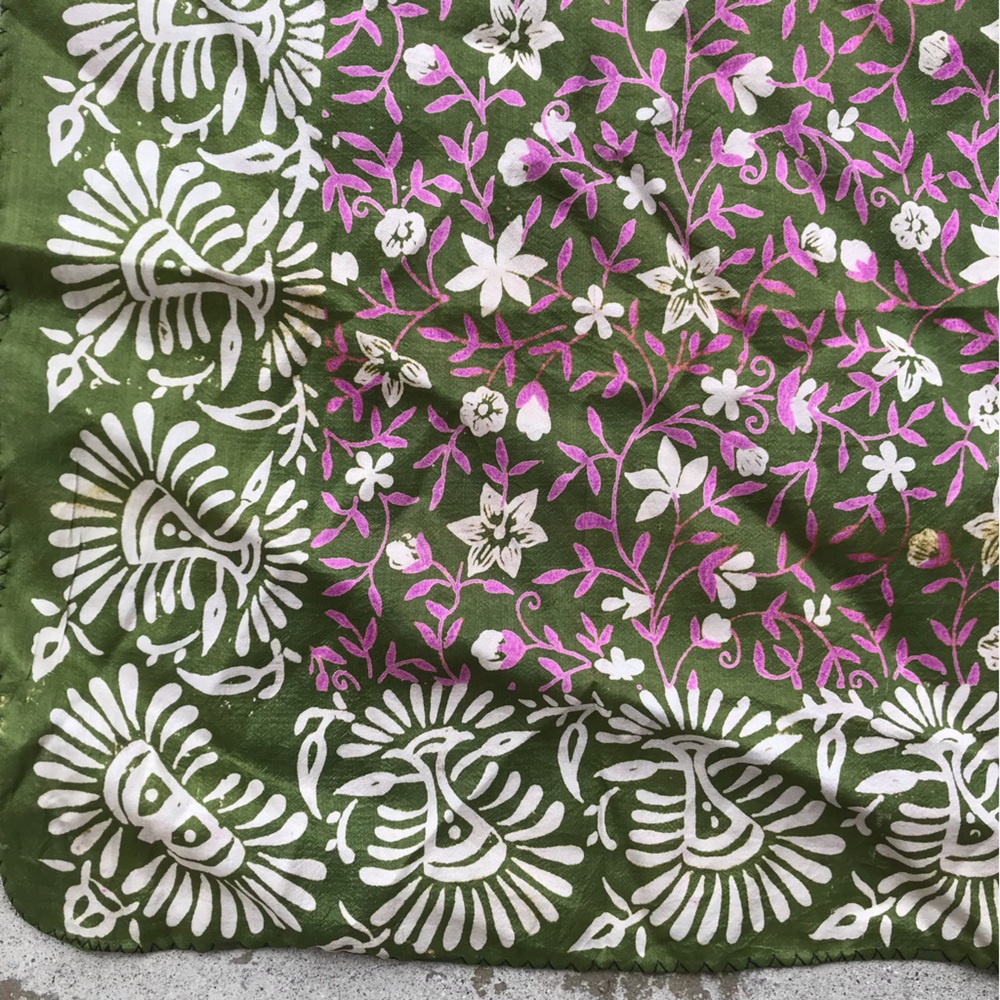 Floral Silk Scarf - Picture 2 of 2